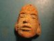 Very Old Pre Columbian Clay Head Latin American photo 2