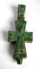 Circa.  1200 A.  D British Found Medieval Period Ae Bronze Reliquary Cross Pendant British photo 2