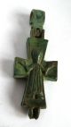 Circa.  1200 A.  D British Found Medieval Period Ae Bronze Reliquary Cross Pendant British photo 6