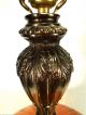 2 Mid Century Modern Ef & Ef Industries Amber Art Glass Lamps Lights Nightlight Mid-Century Modernism photo 5