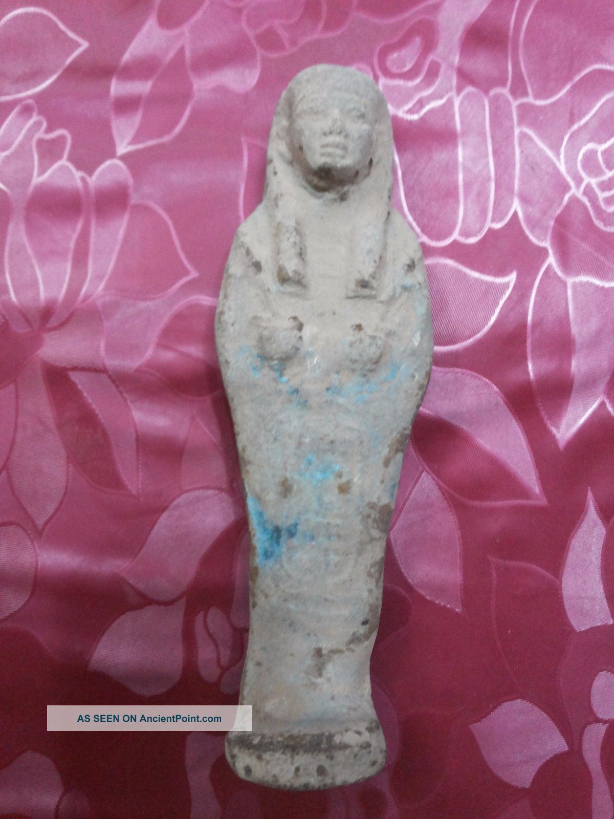 Ancient Egyptian Blue Ushabti Egyptian photo