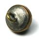 Antique Glass In Metal Button Green Soldiers Head In Brass - 3/8 Inch Buttons photo 1