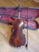 Antique Violin W/label 4/4,  Bausch Bow,  Bridge Tourte,  & Gsb Wooden Coffin Case String photo 2