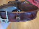 Antique Violin W/label 4/4,  Bausch Bow,  Bridge Tourte,  & Gsb Wooden Coffin Case String photo 7