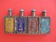 Antique Chinese Silver Enamel Hinged Quadruple Snuff Perfume Bottle Snuff Bottles photo 1