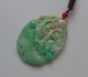 Cert ' D Fine Rare Natural A Emerald Jadeite Jade Lotus Carp Jewelry Pendant Nr Necklaces & Pendants photo 1