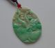 Cert ' D Fine Rare Natural A Emerald Jadeite Jade Lotus Carp Jewelry Pendant Nr Necklaces & Pendants photo 6