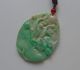 Cert ' D Fine Rare Natural A Emerald Jadeite Jade Lotus Carp Jewelry Pendant Nr Necklaces & Pendants photo 7