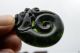 China ' S Natural Jade Nephrite Carving Black Jade Pendant Dragon Necklaces & Pendants photo 3