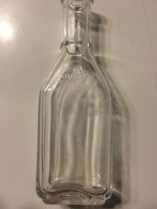 Vintage Antique Embossed Nyal Quality Medicine Bottle photo