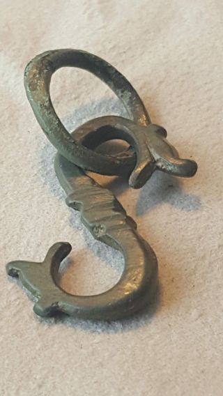 Viking Solid Bronze Dragon Beast Pendant / photo