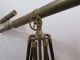 Vintage Brass Double Barrel Griffith Astro Telescope With Tripod Stand Telescopes photo 3