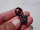 Ancient Roman Bronze Ring Key,  Weared Chain Still Stuck On Him Roman photo 1