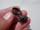 Ancient Roman Bronze Ring Key,  Weared Chain Still Stuck On Him Roman photo 2