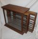 Antique Oak Ribbon Cabinet Country General Store Display Cabinet Display Cases photo 1
