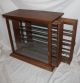 Antique Oak Ribbon Cabinet Country General Store Display Cabinet Display Cases photo 5