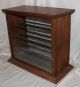 Antique Oak Ribbon Cabinet Country General Store Display Cabinet Display Cases photo 6