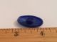 Antique Art Deco Blue Glass Painted Silver Button Buttons photo 6