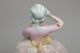 Vintage Porcelain Half Doll Pin Cushion,  Lady W/ Arms Away,  Pink Dress,  Germany Pin Cushions photo 2