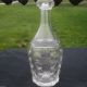 Thumbprint Type Antique Applied Lip Blown Pressed Glass Decanter Bottle Coin Dot Decanters photo 1