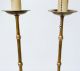 Tall Elegant Hollywood Regency Brass Table Banquet Candlestick Lamps Lamps photo 3