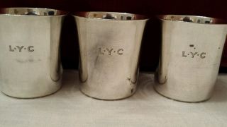 3 Vintage Tiffany & Co Makers Sterling Silver 2.  5 