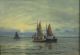 Vintage Orig Lauritz Sorensen Danish Fishing Boat Seascape Oil Painting Nr Other Maritime Antiques photo 2