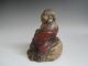 Japanese Pottery Old Statue W/sign; Budai,  Hotei/ Very Tasteful/ 3073 Statues photo 3