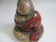 Japanese Pottery Old Statue W/sign; Budai,  Hotei/ Very Tasteful/ 3073 Statues photo 5