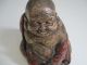 Japanese Pottery Old Statue W/sign; Budai,  Hotei/ Very Tasteful/ 3073 Statues photo 7