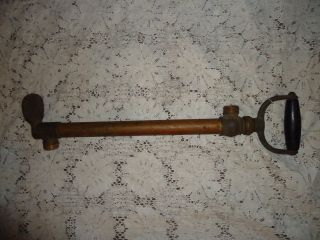 Antique Maritime,  Perko Brass & Copper Marine Bilge Pump,  Embosed With Foot Step photo