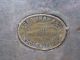 Large Antique Metal Trough Tub Planter Box Brass Plaque Industrial Factory Old Garden photo 1