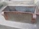 Large Antique Metal Trough Tub Planter Box Brass Plaque Industrial Factory Old Garden photo 4