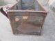 Large Antique Metal Trough Tub Planter Box Brass Plaque Industrial Factory Old Garden photo 5