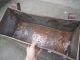 Large Antique Metal Trough Tub Planter Box Brass Plaque Industrial Factory Old Garden photo 6