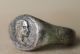 Graeco - Roman Period Solid Silver Ring Emperor Depiction 300 B.  C.  - 50 A.  D.  Vf, Roman photo 1