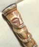 Antique Carved Figure Handle - Chief ' S Animal Bone Fly Whisk Swatter Sculptures & Statues photo 2