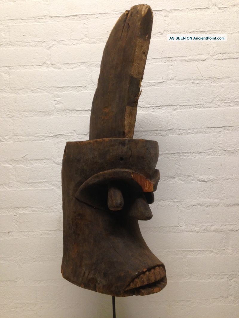 Nigeria: Large Very Old Rare Tribal Igodo Mask From The Ijo. Masks photo