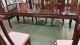 Mid - Century Carved Chinese Mahogany Dining Table 8 Chairs 2 Arm 6 Side Cushions 1900-1950 photo 4