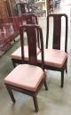 Mid - Century Carved Chinese Mahogany Dining Table 8 Chairs 2 Arm 6 Side Cushions 1900-1950 photo 7