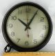 General Electric Ge Wall Hanging Vtg Clock Mcm Model 2912a School House Bakelite Mid-Century Modernism photo 1
