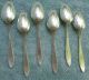 Six Vintage Oneida Community Plate Patrician Demitasse Spoons Silverplate Flatware & Silverware photo 1