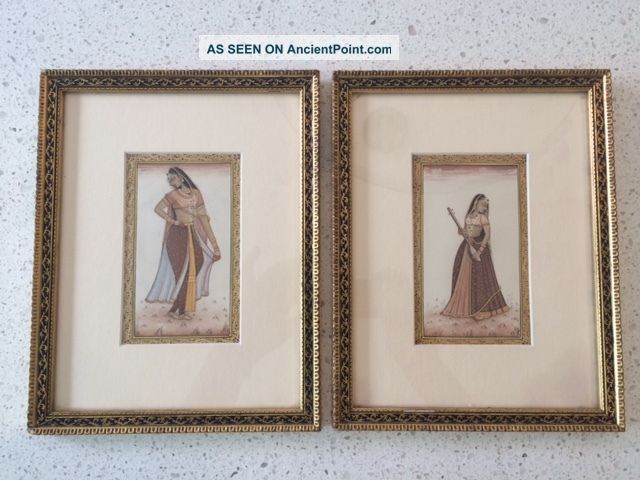 Vintage Hand Painted Indian Miniatures Woodenware photo