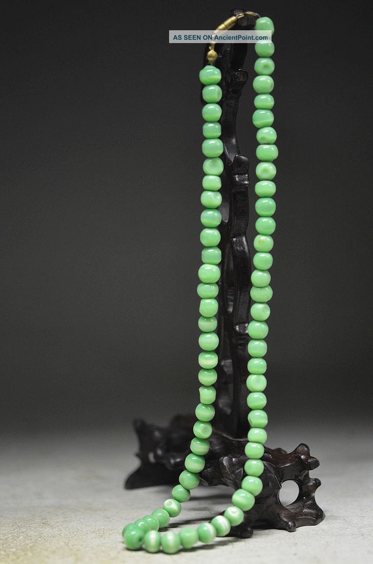 Ingenious Chinese Green Opal Bead Hand Woven Necklace Ad13 Necklaces & Pendants photo