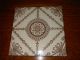 Antique Arts And Craft Tile Art Nouveau Majolica Brown Transfer 6x6 28 Architectural & Garden photo 1