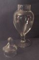 Vintage Bulbous Tear Drop Footed Art Glass Drug Store Apothecary Candy Jars 10 