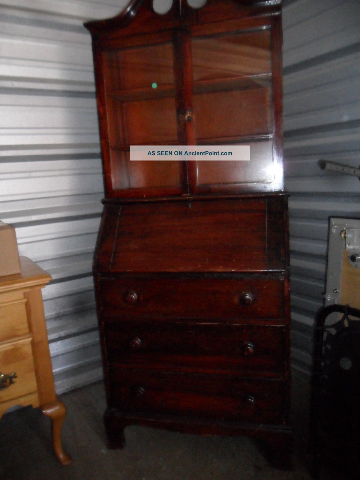 Antique Secretary Desk And Hutch Item To Restore Make Reasonable Offer 1900-1950 photo