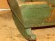 A Fine 19th Child ' S Doll Cradle In The Most Fantastic Old Windsor Green Paint Primitives photo 6