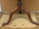 A Great 18th C Pa Queen Anne Mahogany Tilt Top Candlestand Dish Top Old Surface Primitives photo 9