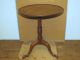 A Great 18th C Pa Queen Anne Mahogany Tilt Top Candlestand Dish Top Old Surface Primitives photo 1